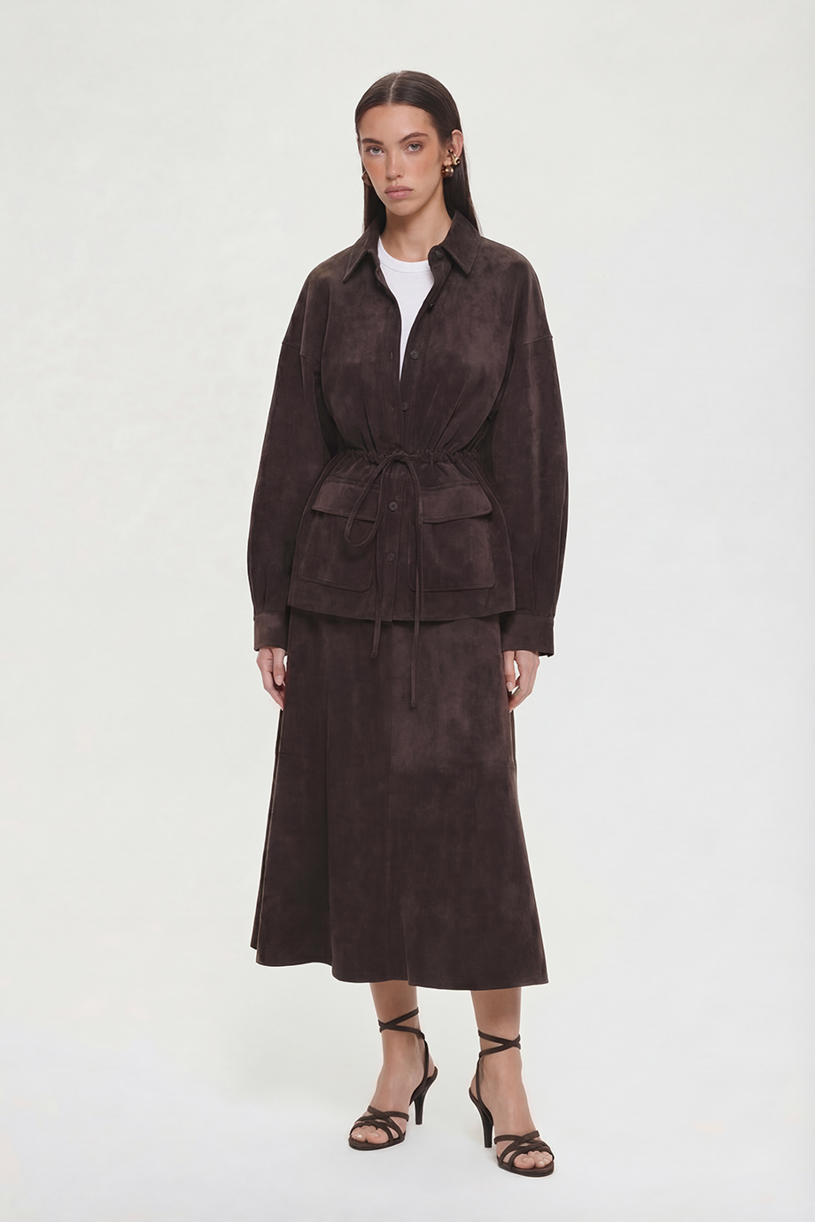 Рубашка из экозамши