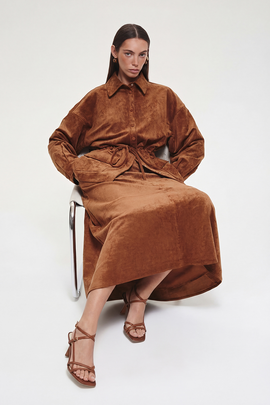 Юбка из экозамши