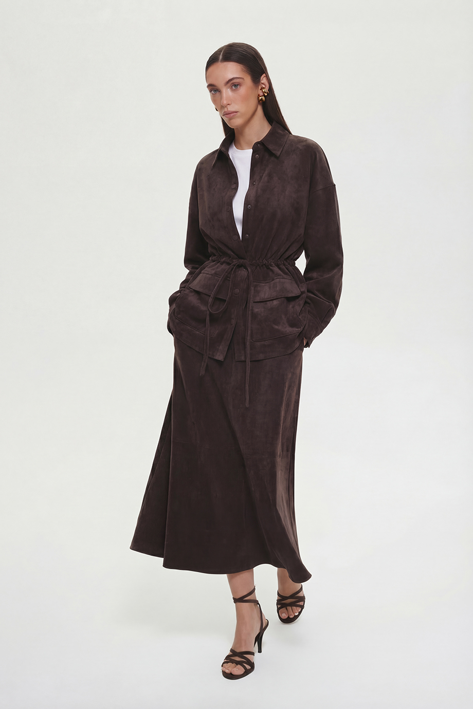 Рубашка из экозамши