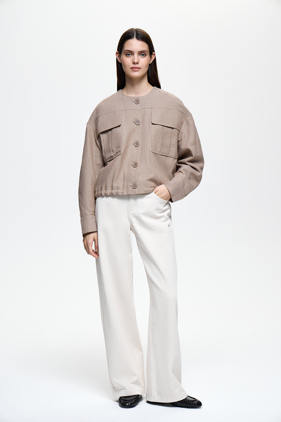 Жакет-бомбер с люрексом