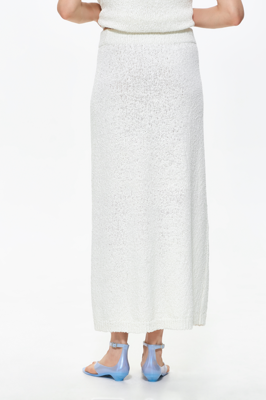 Юбка вязаная из хлопка букле