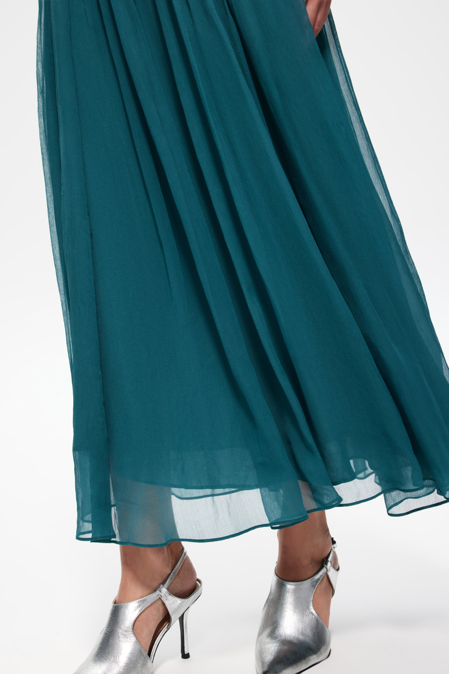 Платье на корсетной основе из шифона