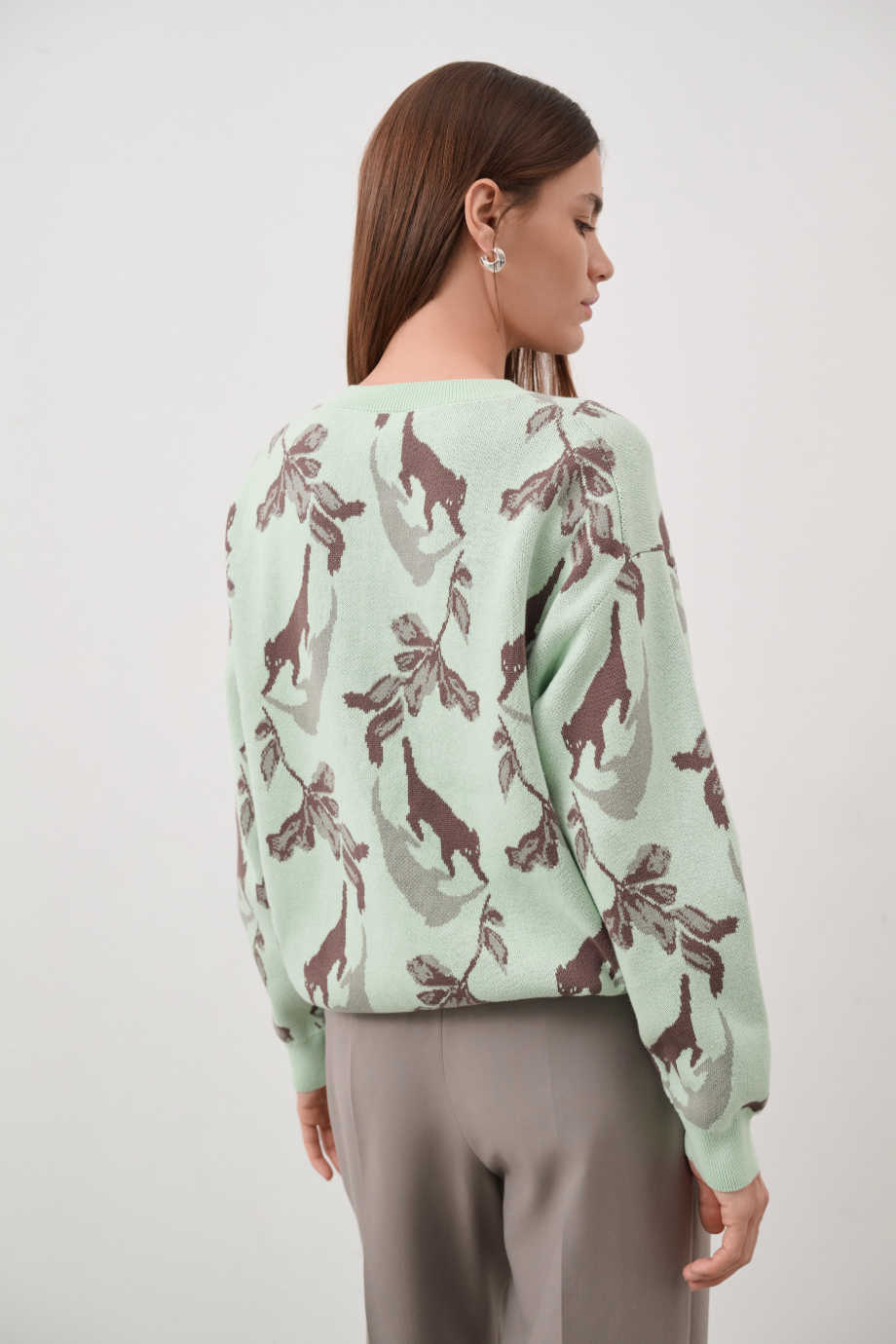 Джемпер с жаккардовым рисунком