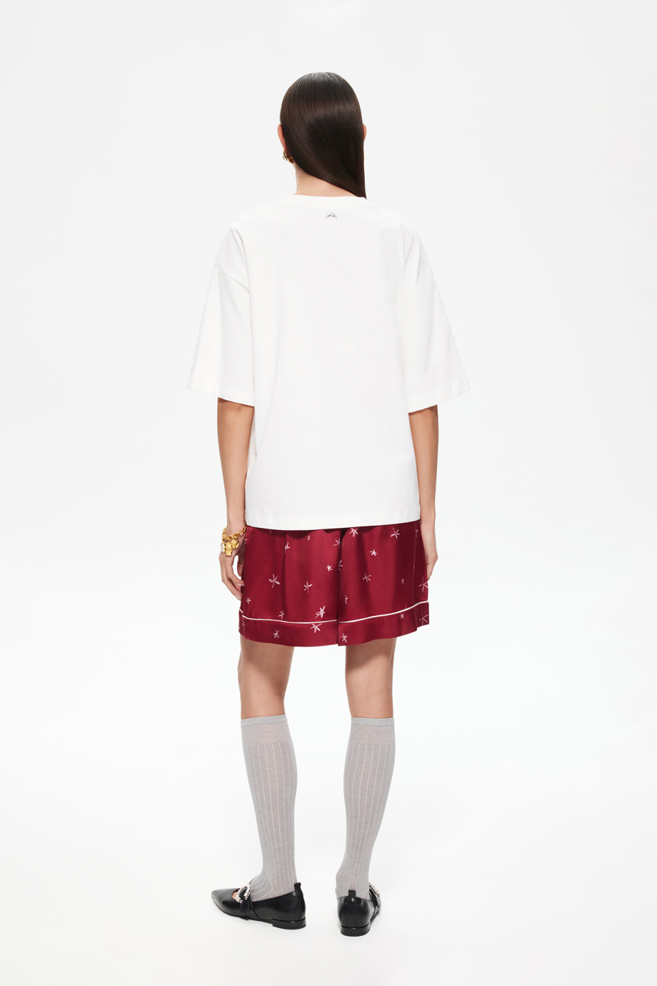 Шорты пижамные с принтом