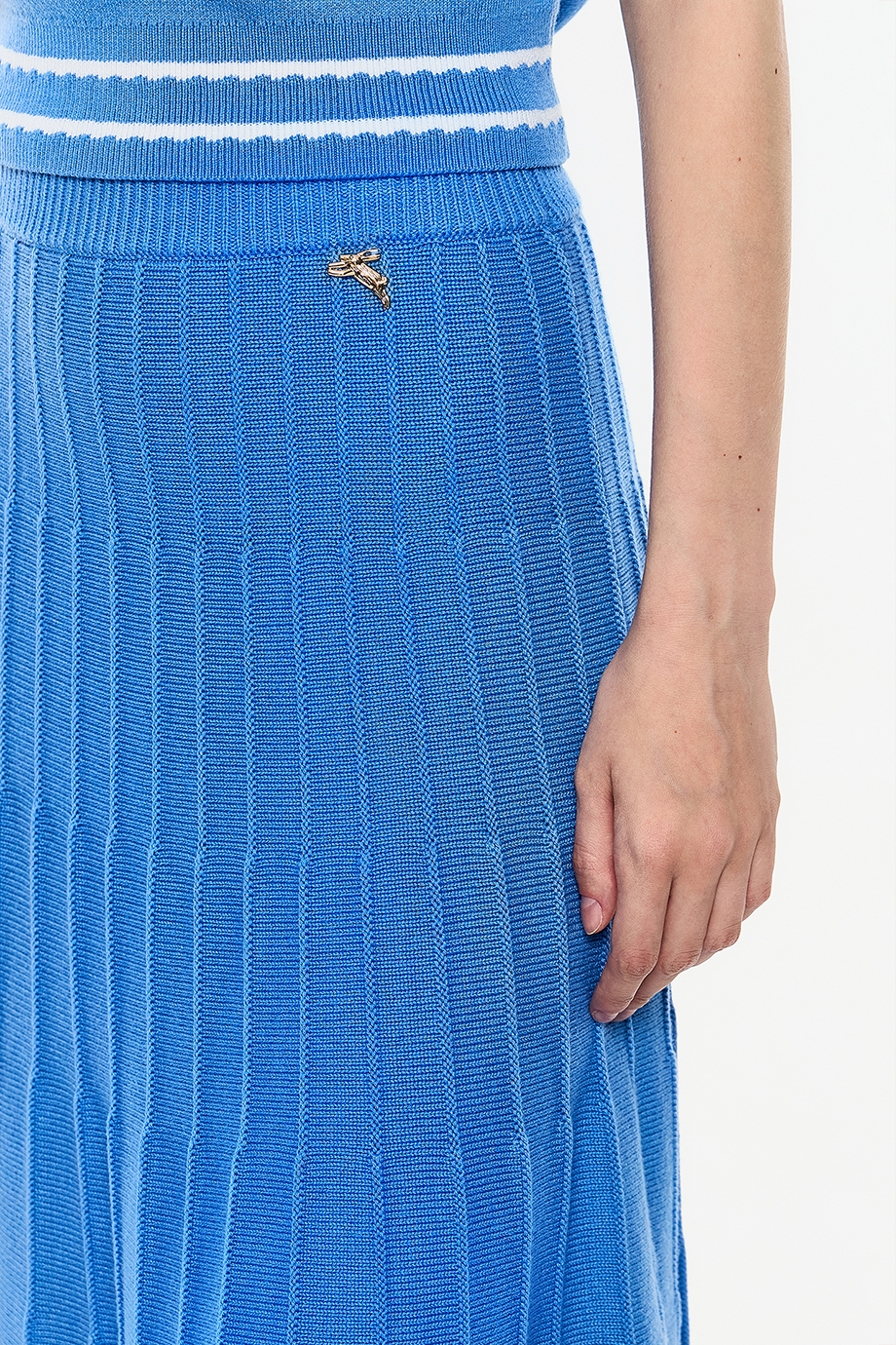 Юбка вязаная из смесового тенселя и кашемира