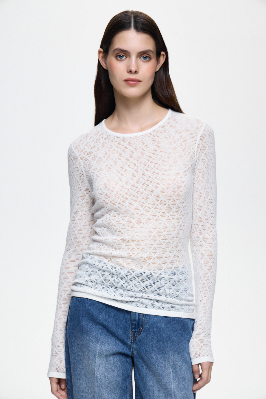 Джемпер ажурный