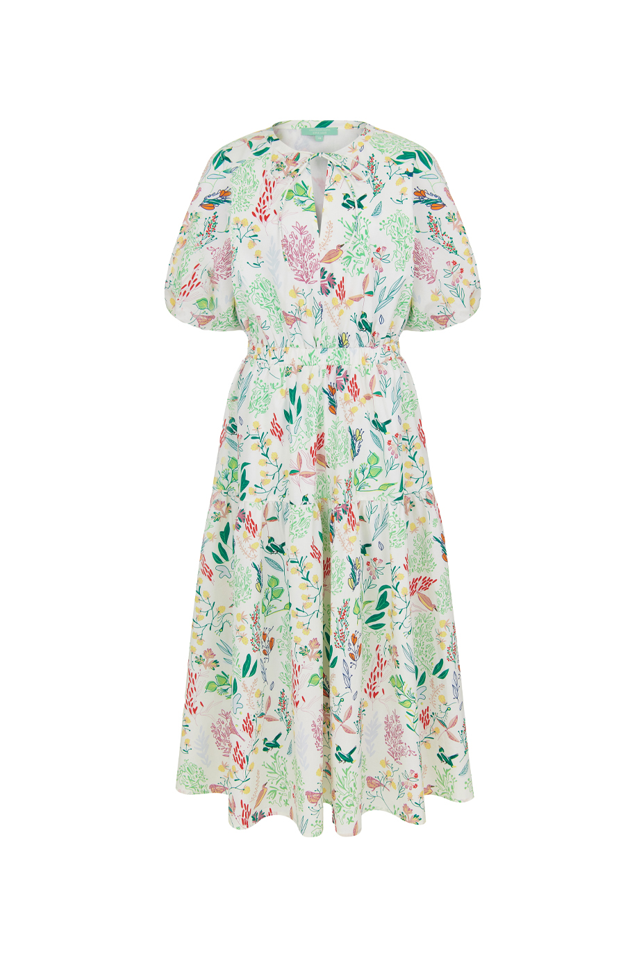 Платье хлопковое с принтом