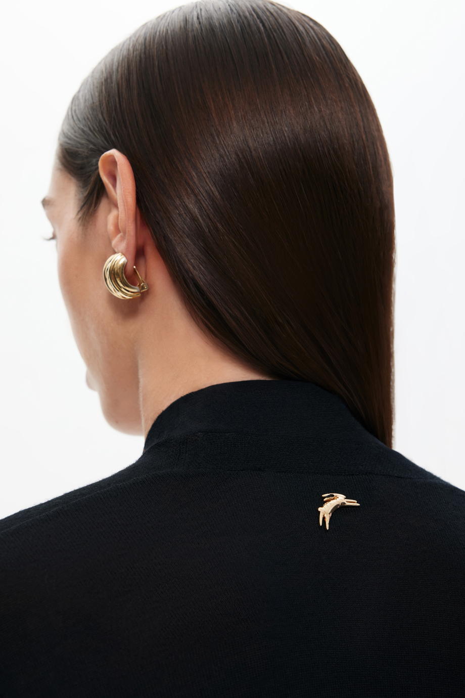 Джемпер из тонкой шерсти с бантом