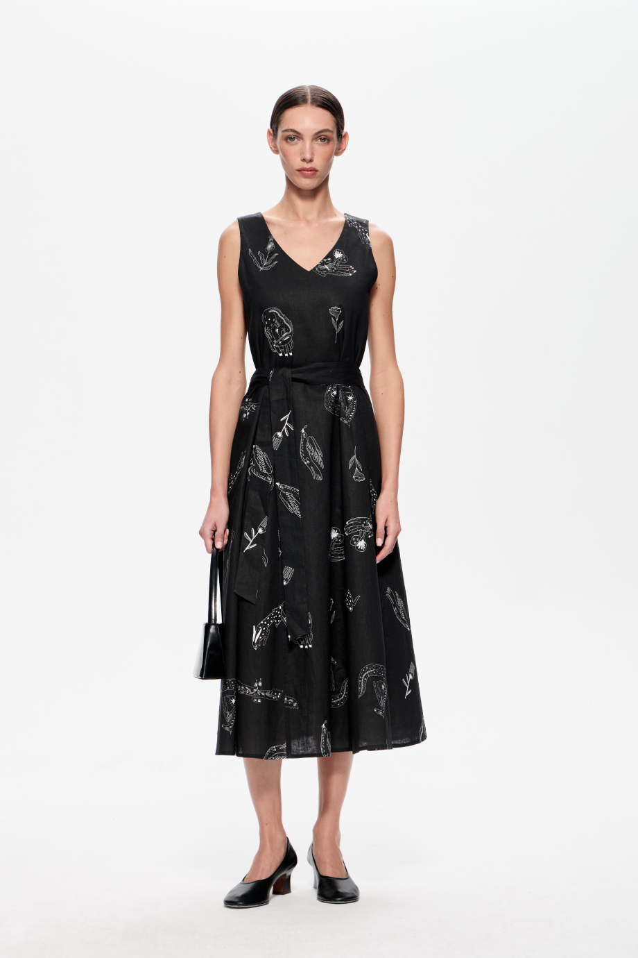 Сарафан из смесового льна