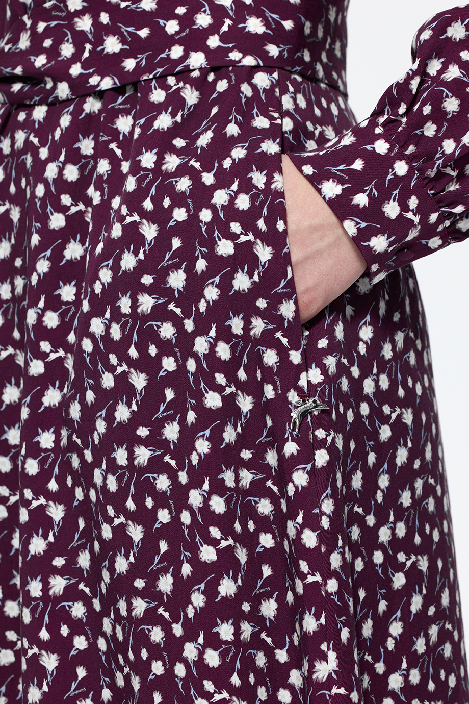 Платье из тенселя с принтом