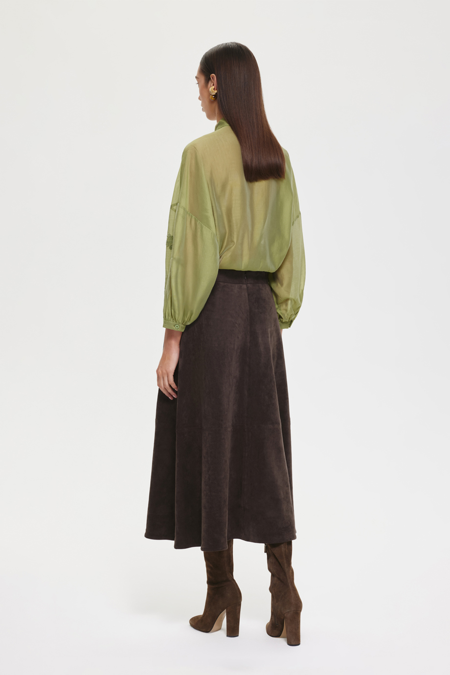 Юбка из экозамши