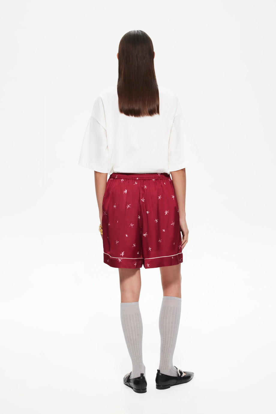 Шорты пижамные с принтом