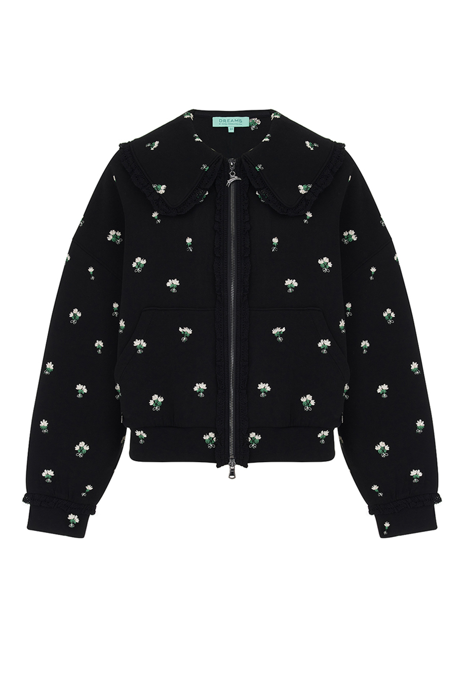 Толстовка на молнии с вышивкой