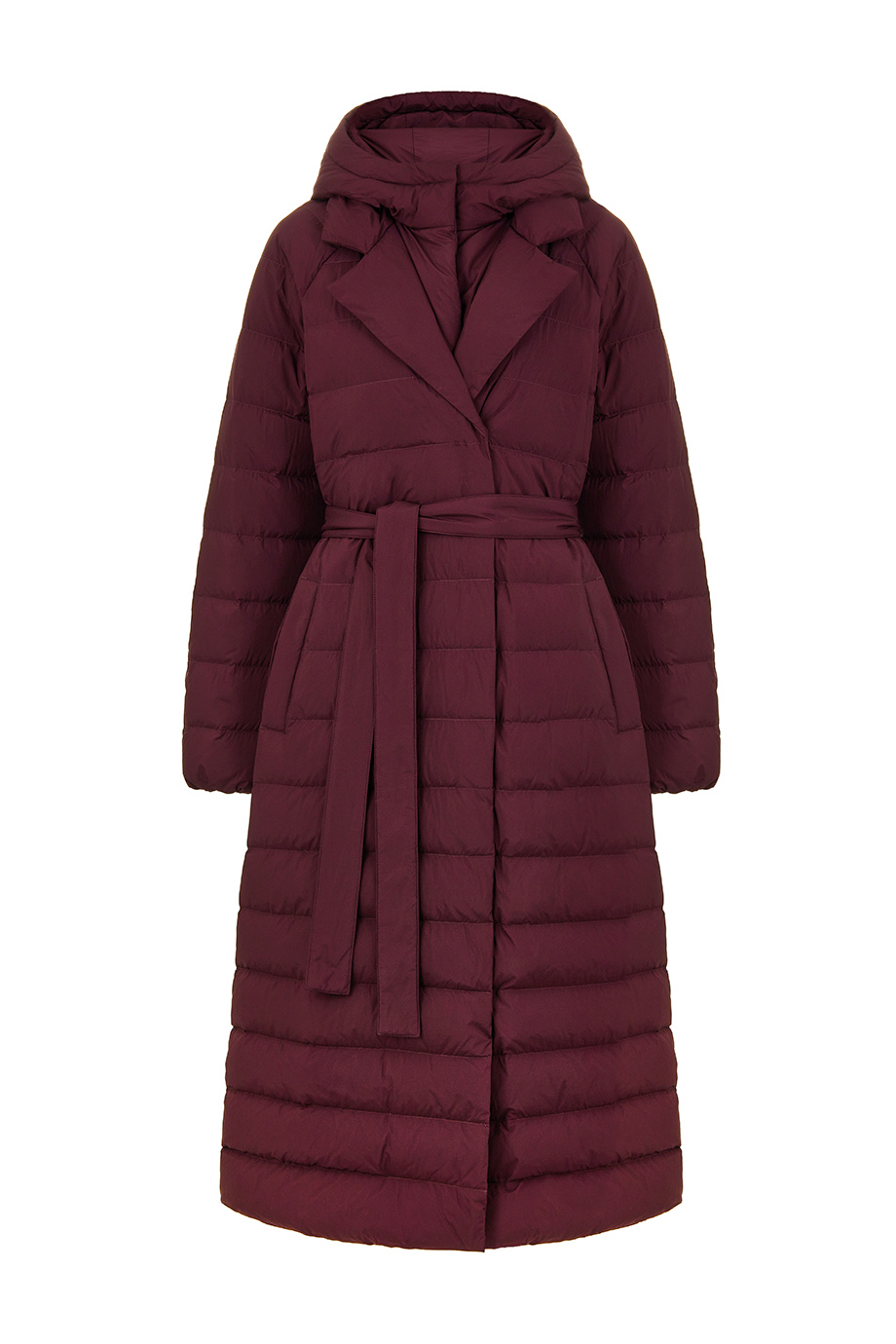 Пуховик легкий со съемным воротником