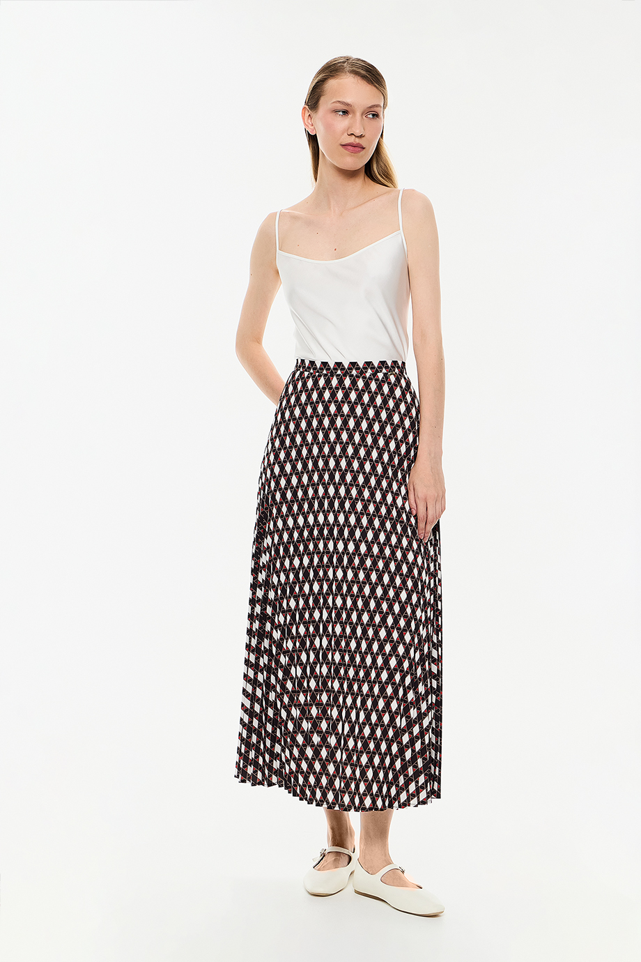 Юбка-плиссе с принтом