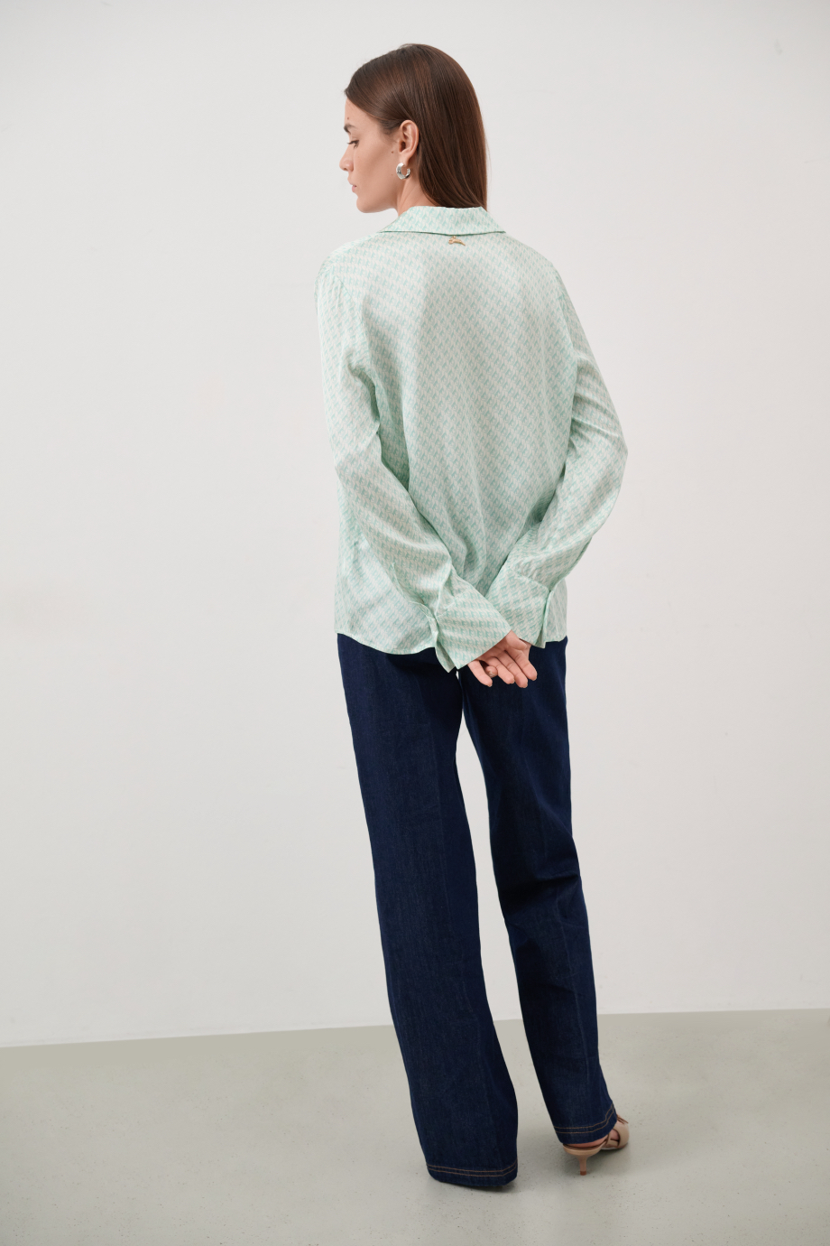 Блузка вискозная с принтом