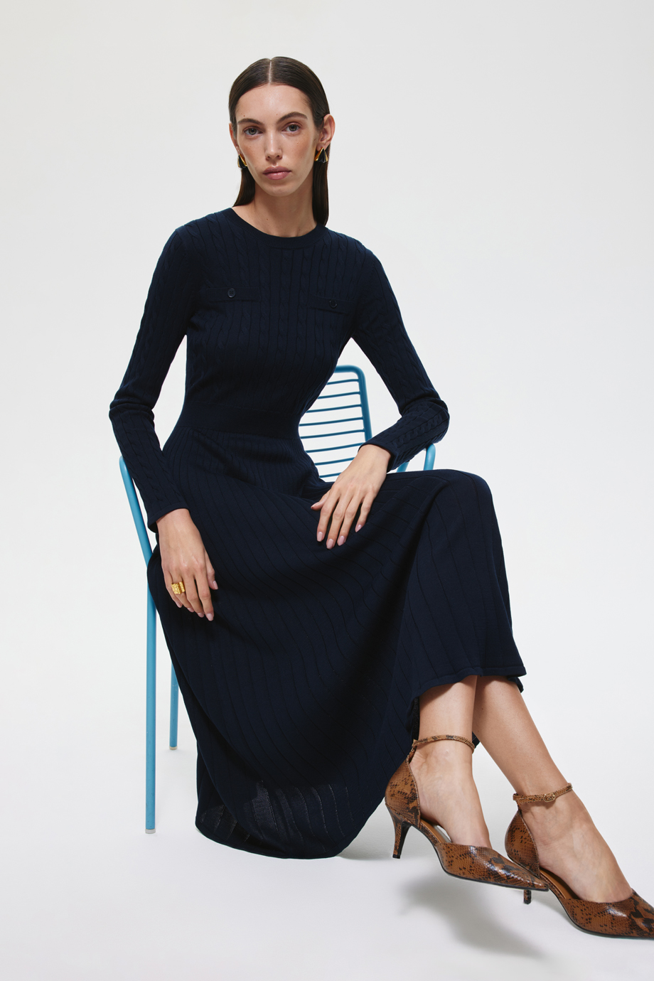 Вязаное платье