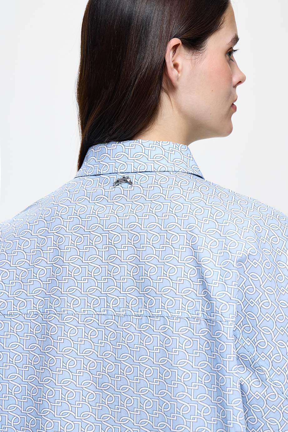 Рубашка с лого-паттерном