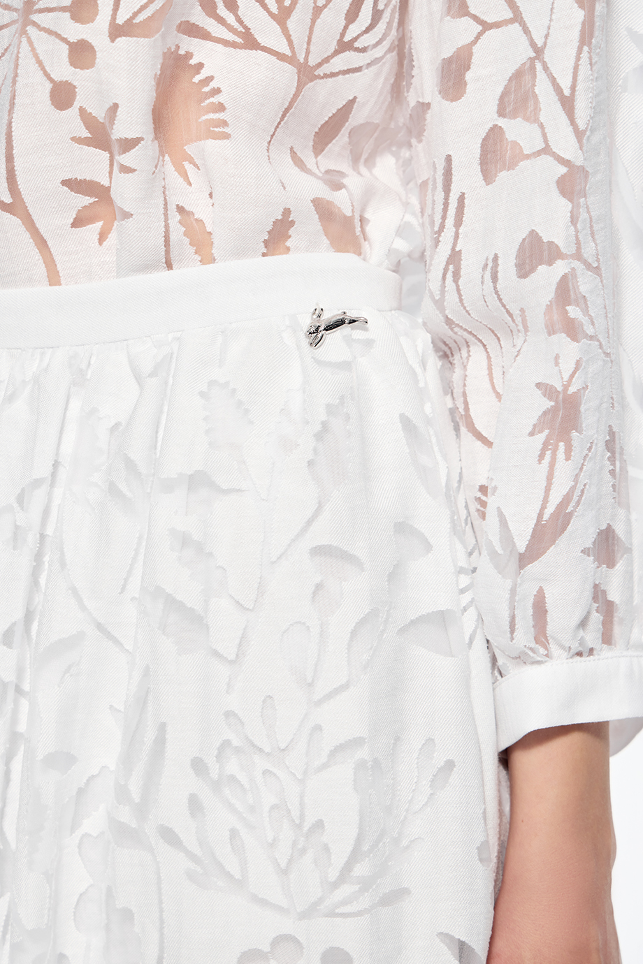 Юбка А-силуэта из деворе