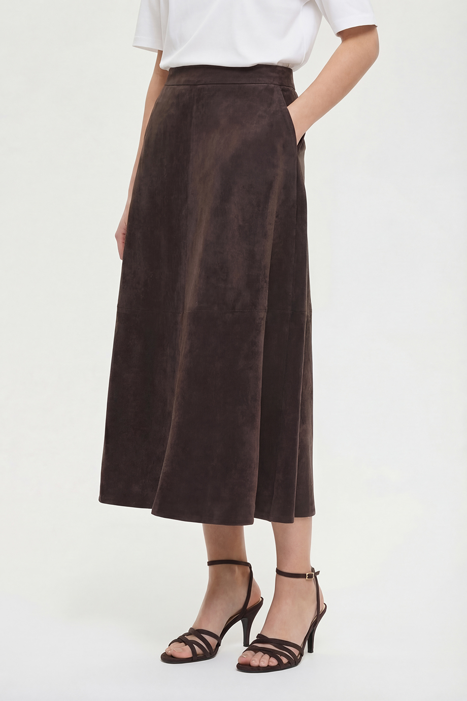 Юбка из экозамши