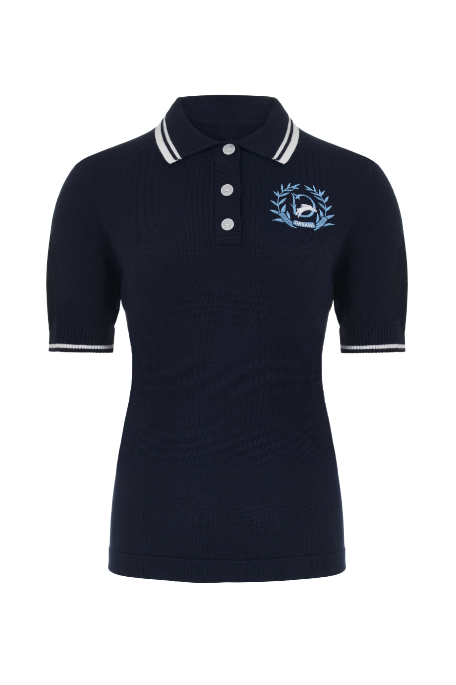 Джемпер-поло с вышивкой