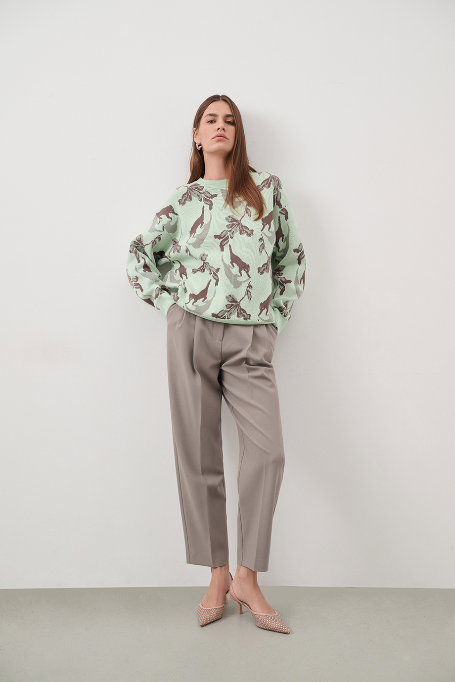 Брюки укороченные