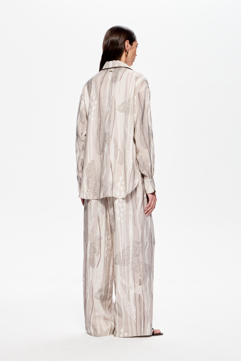 Брюки на резинке с принтом