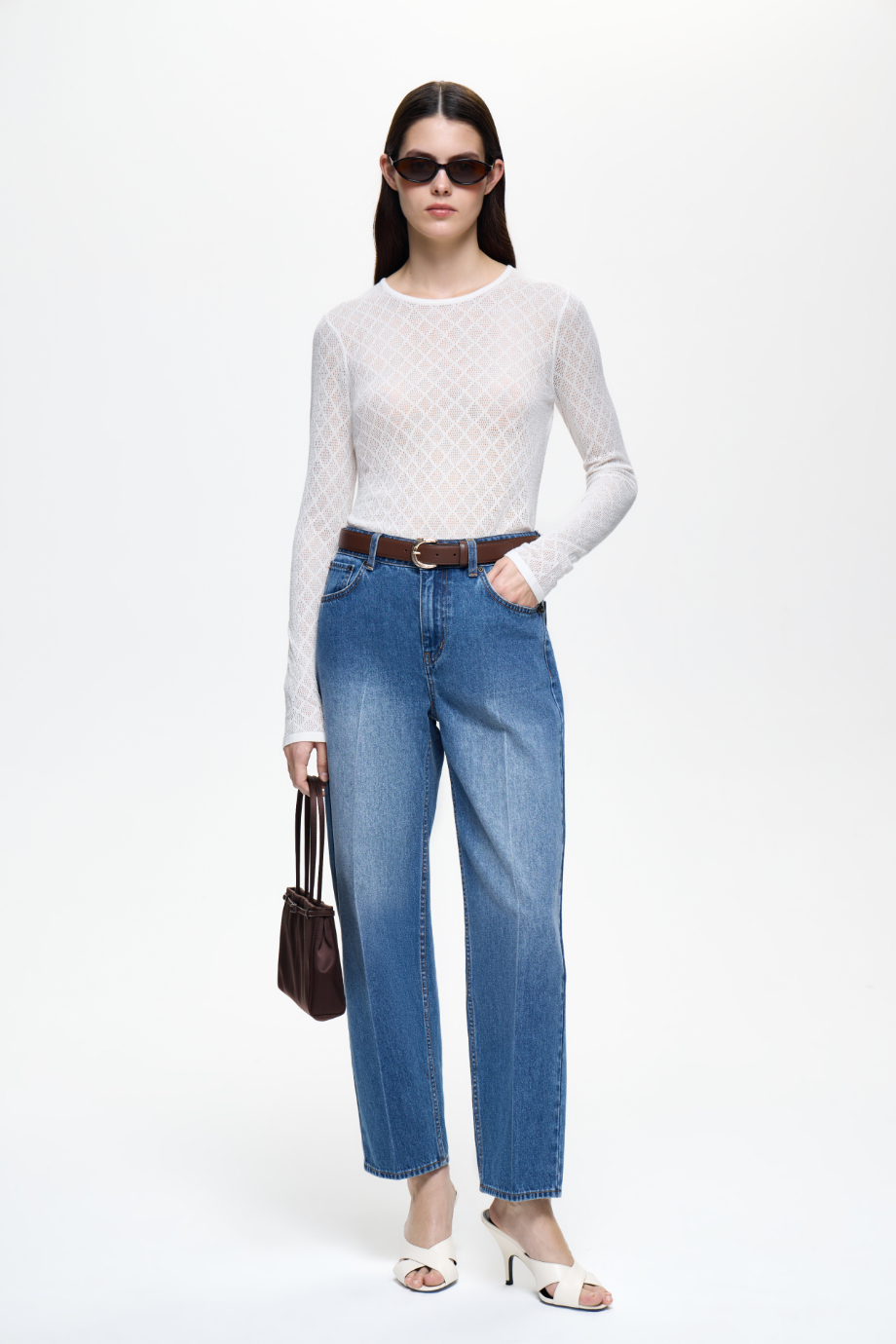 Джемпер ажурный