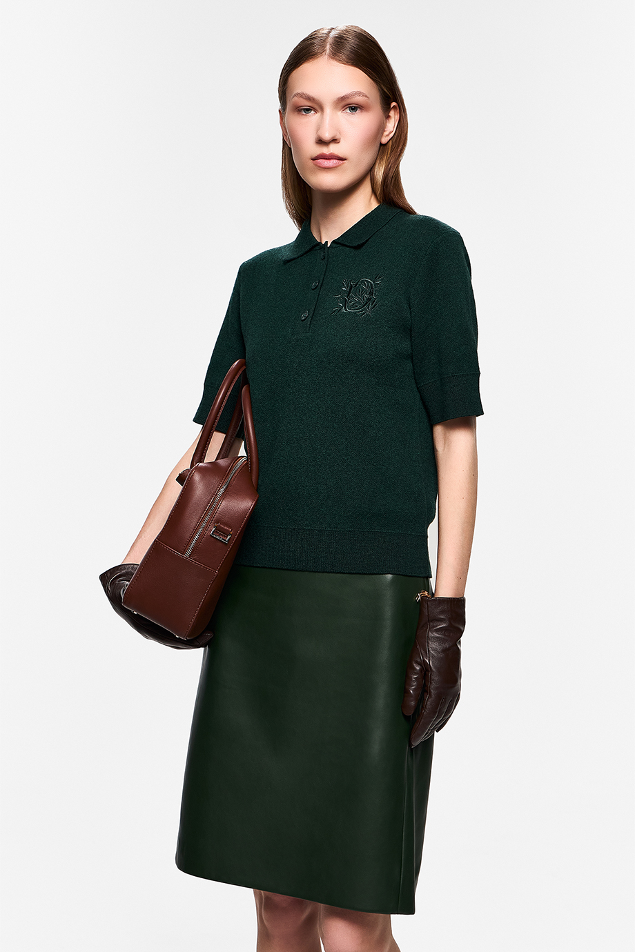 Джемпер-поло с вышивкой