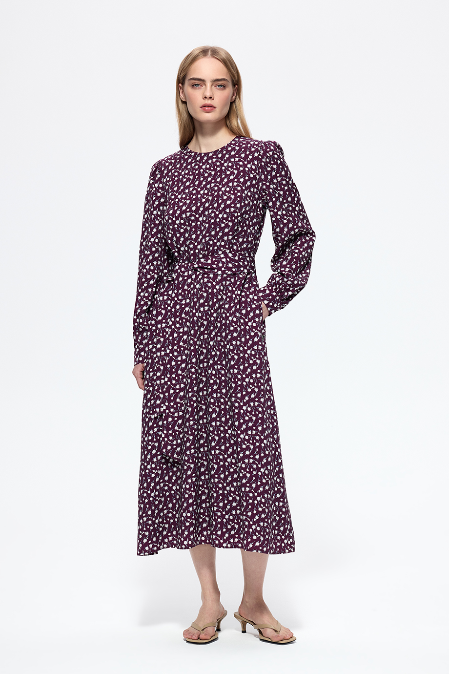 Платье из тенселя с принтом Платье из тенселя с принтом