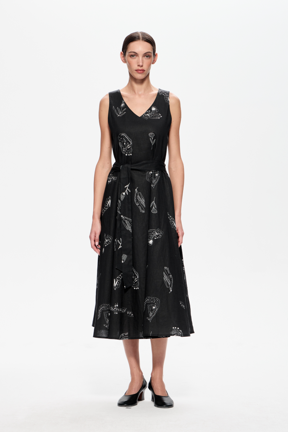 Сарафан из смесового льна