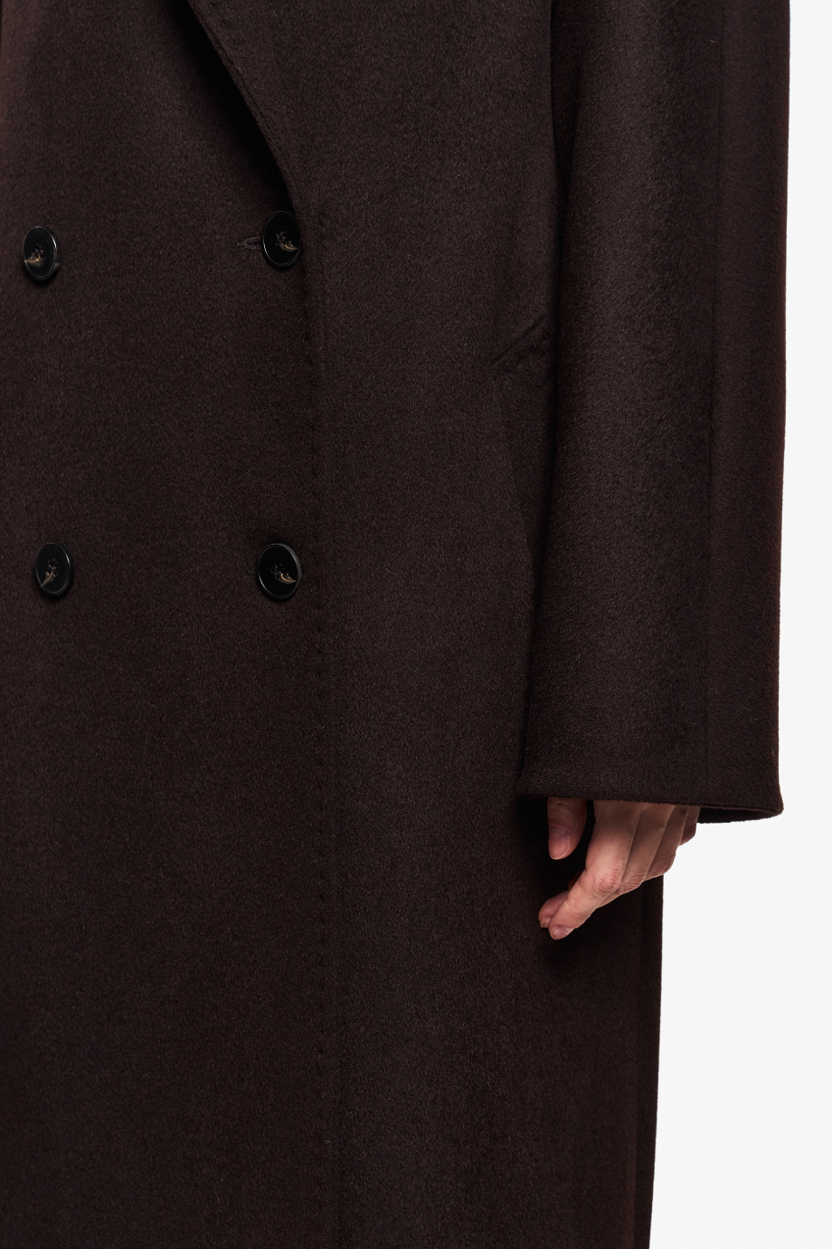 Пальто из шерсти и шелка