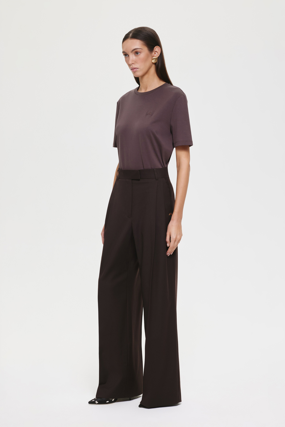 Брюки широкие