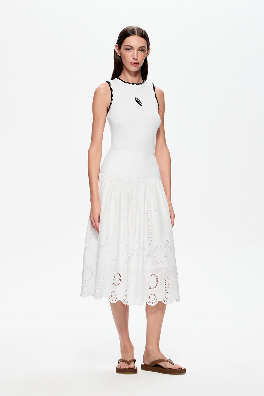 Юбка из хлопкового шитья