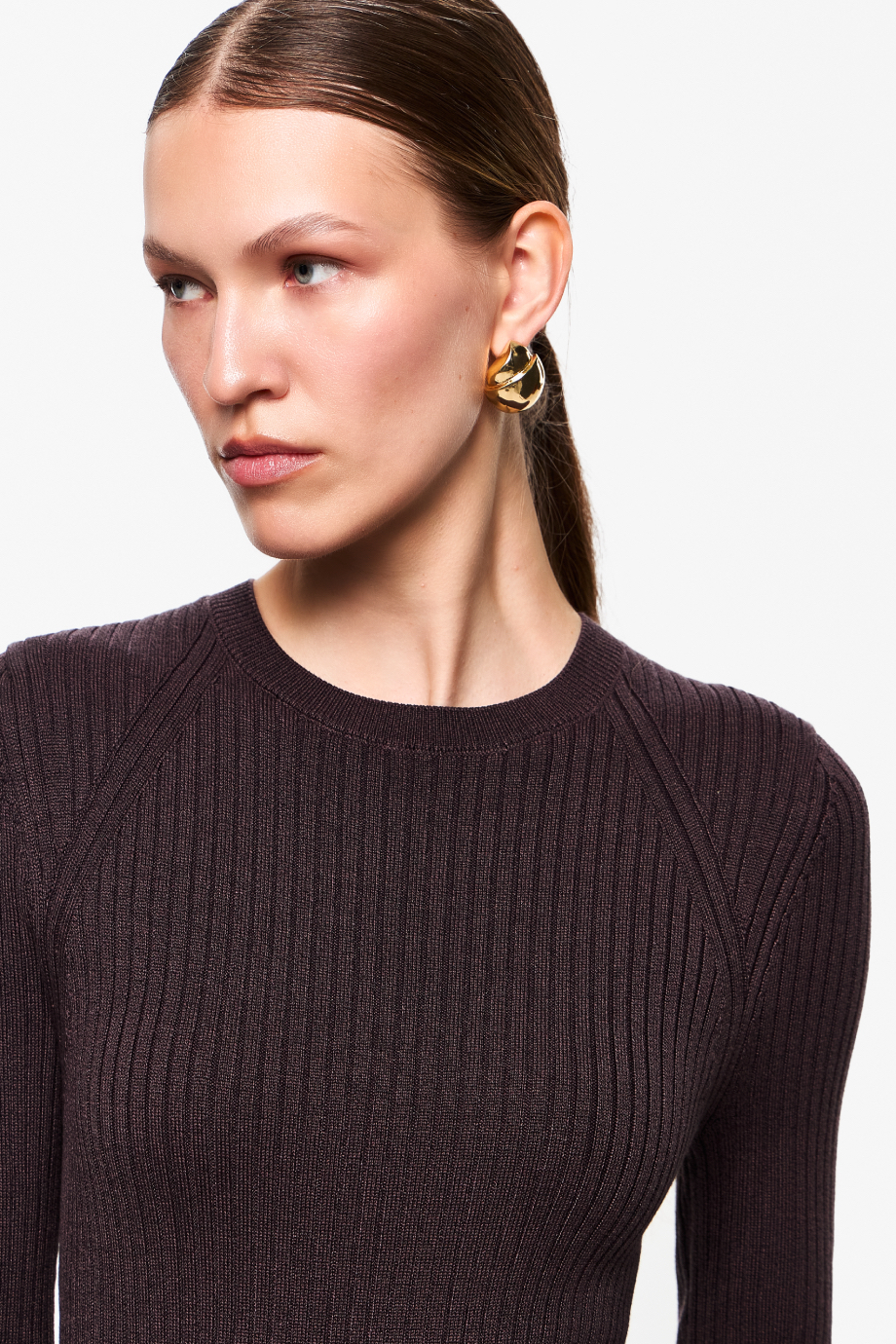 Платье вязаное из смесового тенселя и шелка