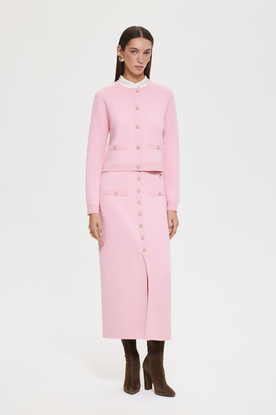 Юбка-карандаш вязаная