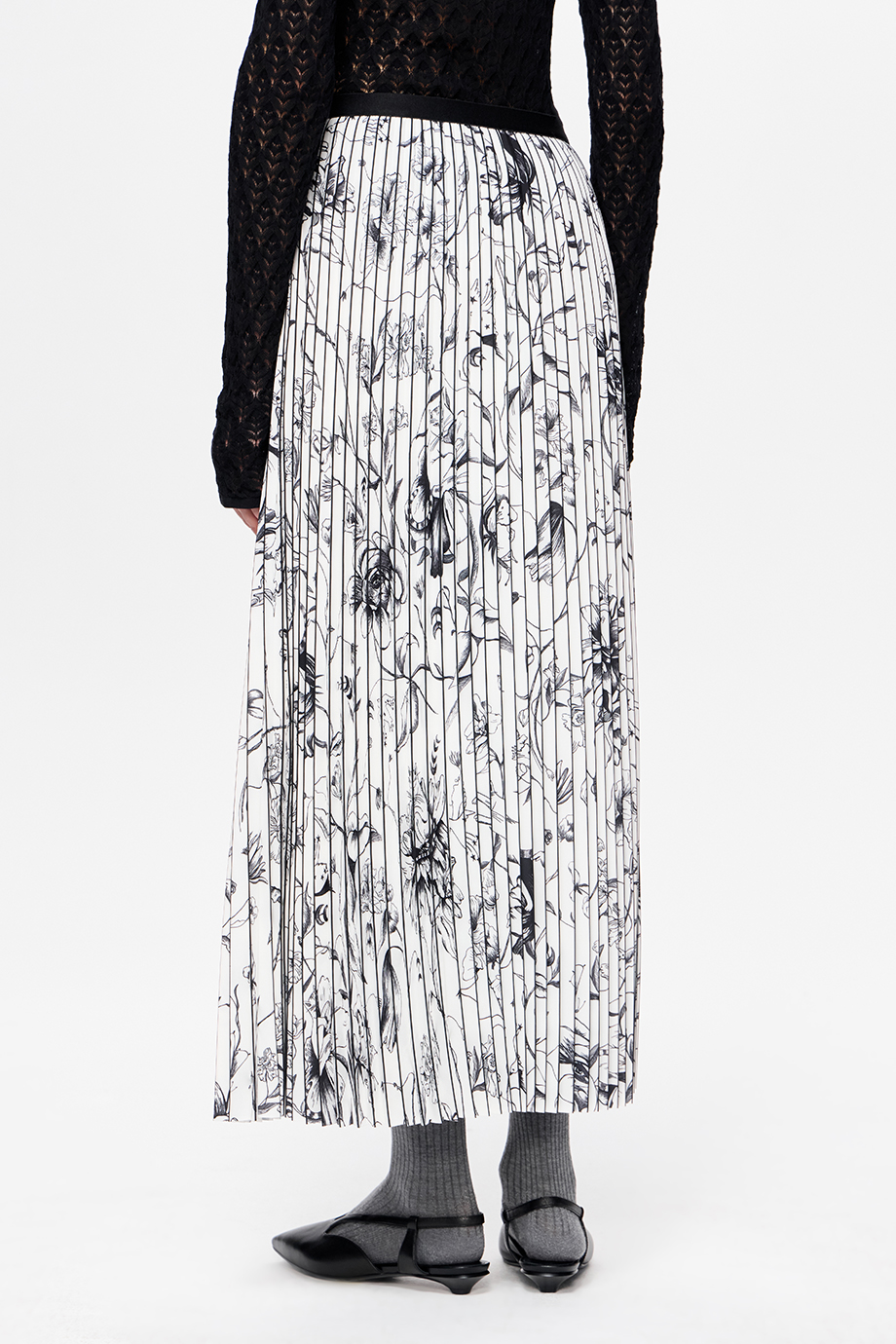 Юбка-плиссе с принтом