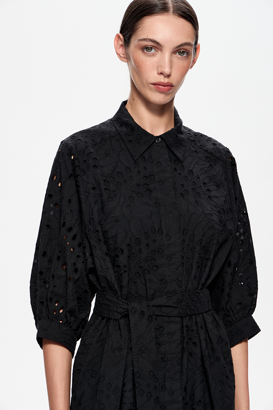 Платье из хлопкового шитья