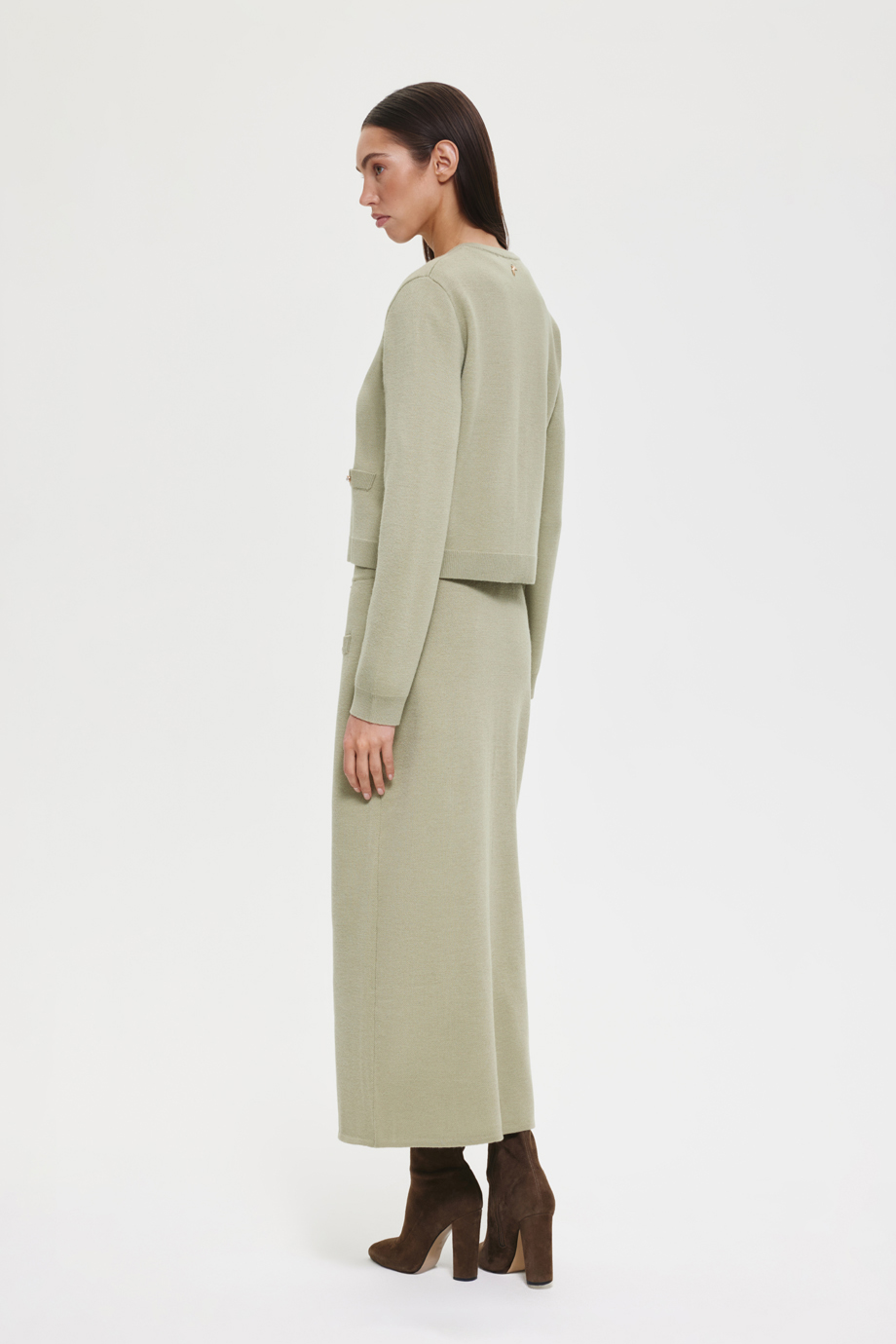 Юбка-карандаш вязаная