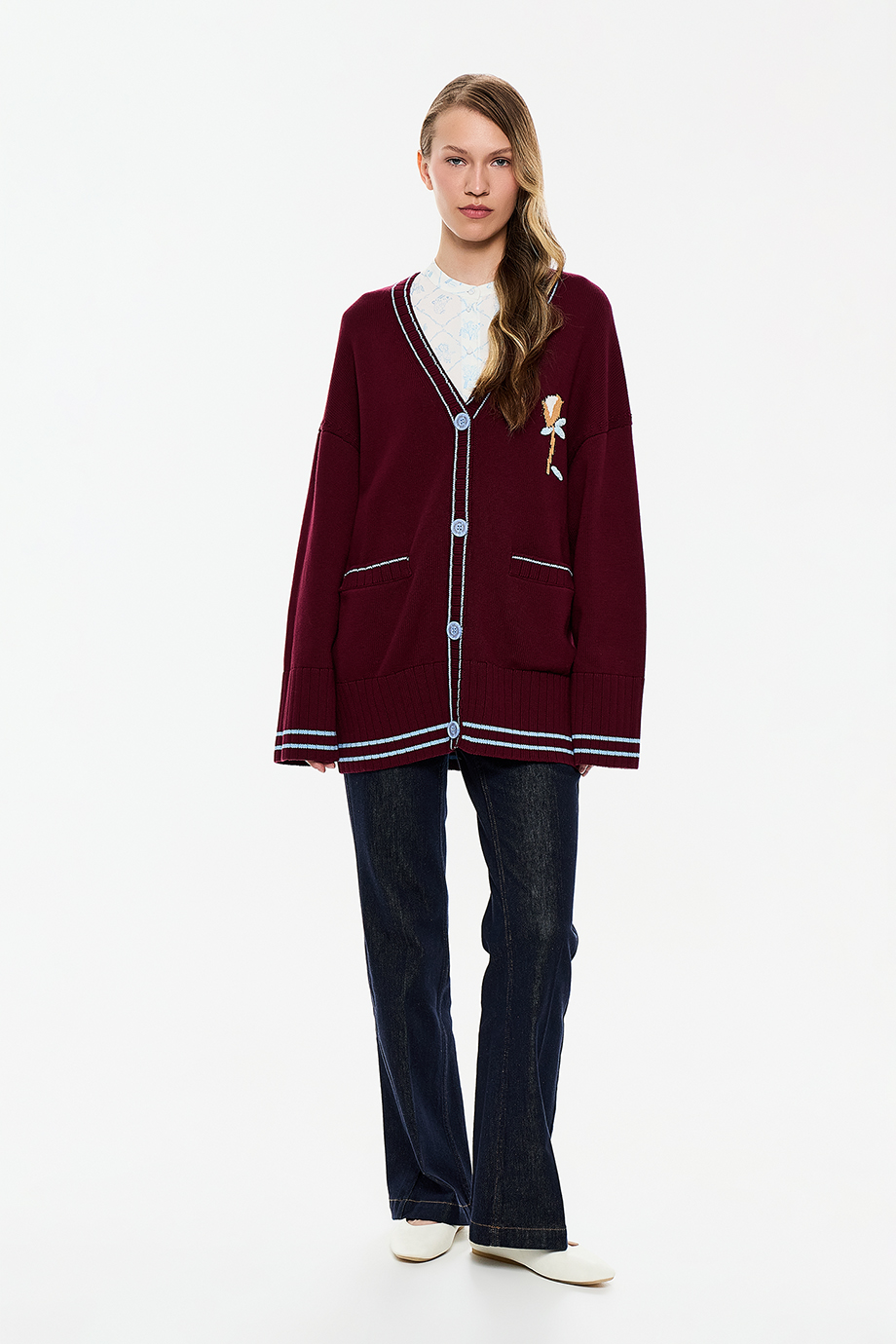 Кардиган с рисунком