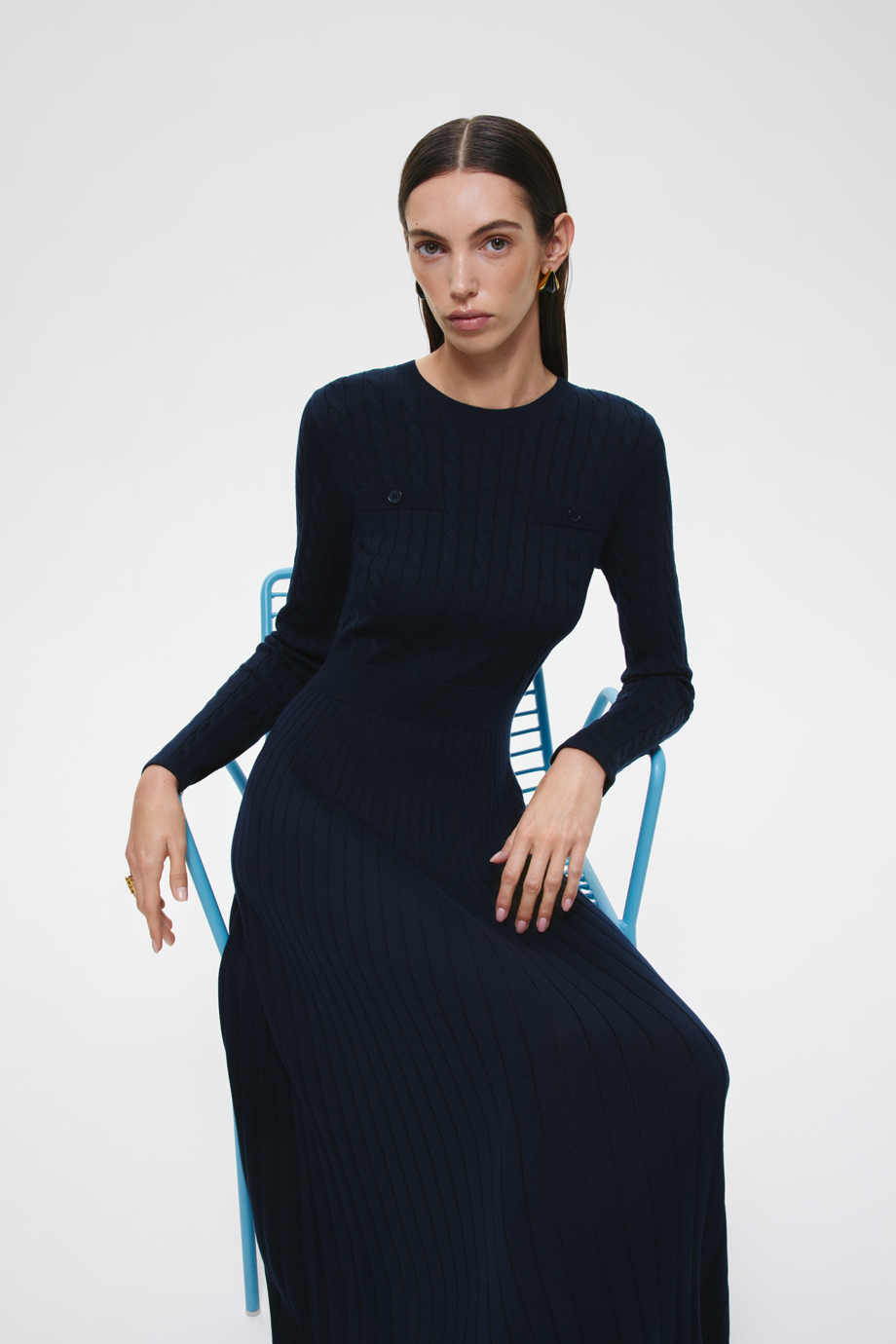 Вязаное платье