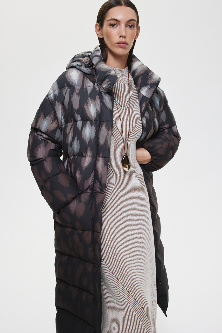 Пуховое пальто