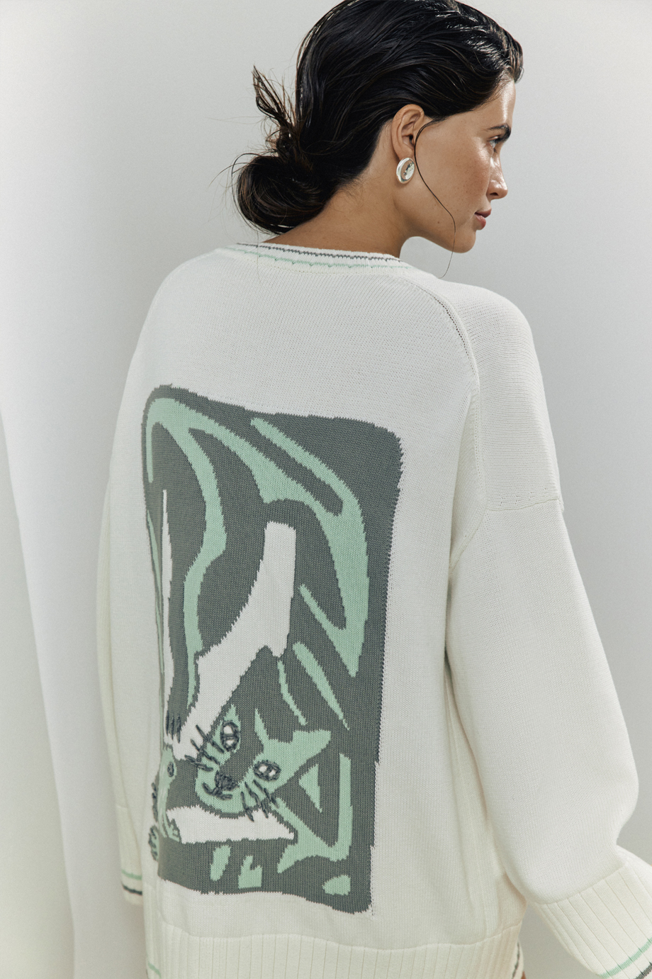 Кардиган с рисунком