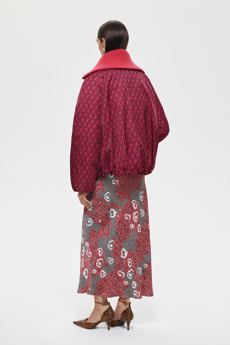 Куртка-баллон с принтом