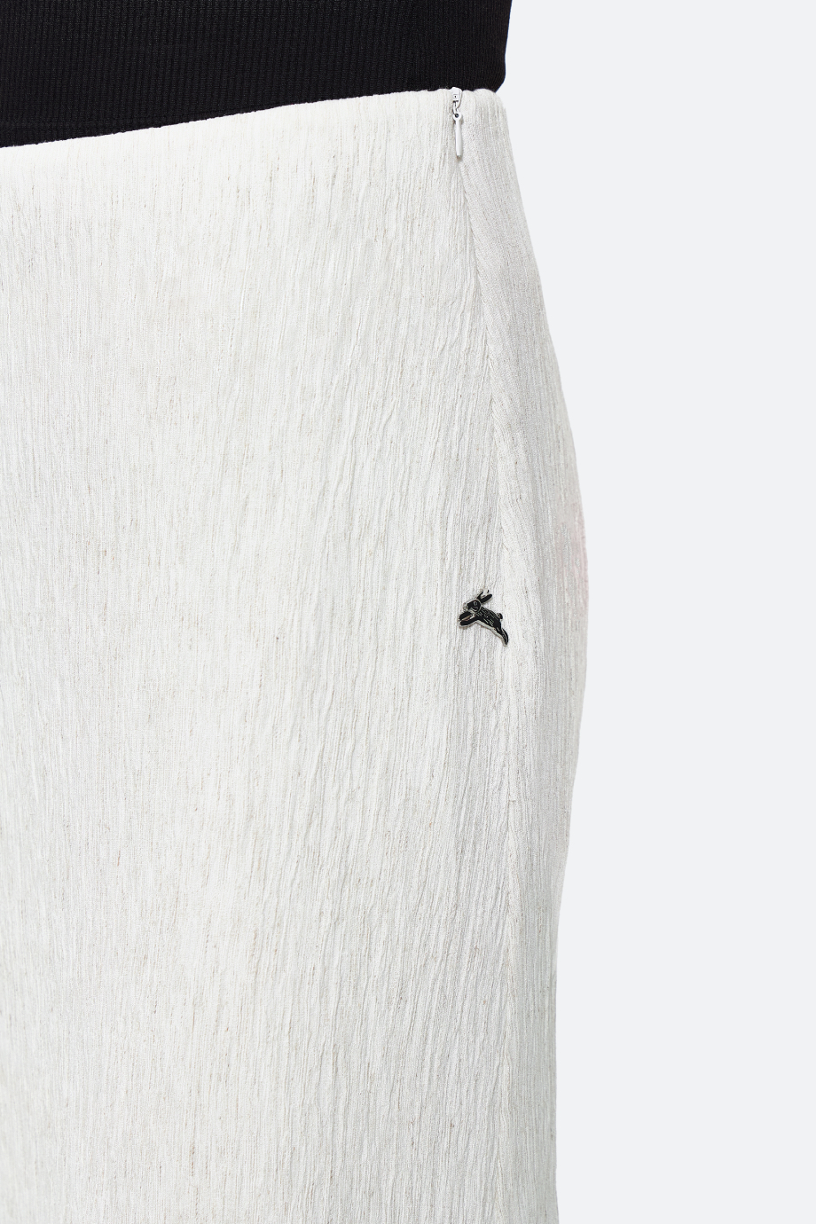 Юбка из фактурного смесового льна