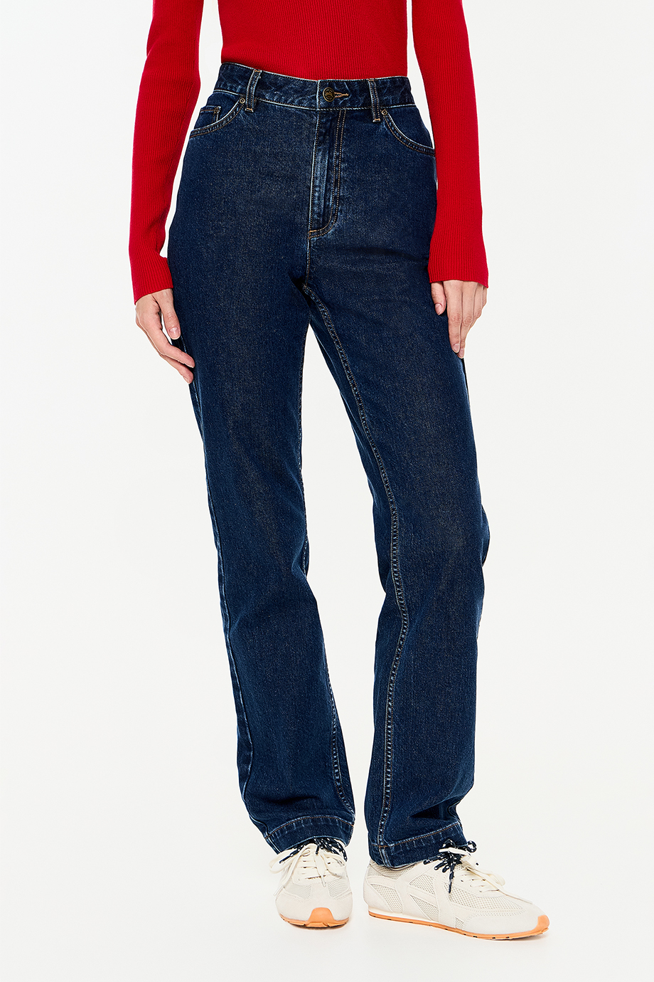 Джинсы Straight с вышивкой