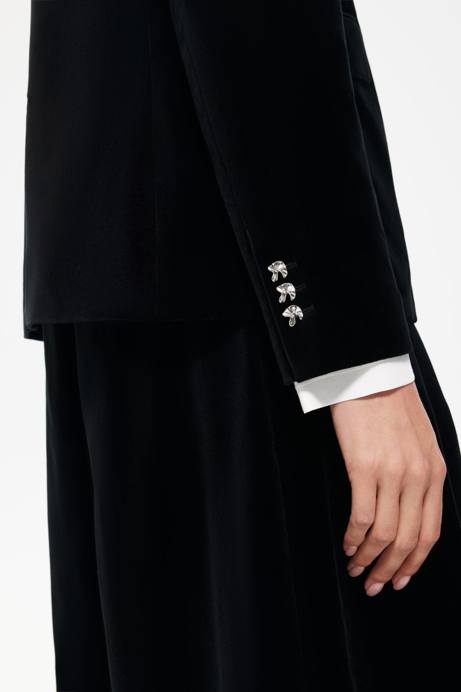 Жакет из хлопкового бархата