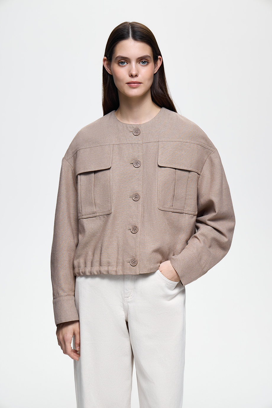 Жакет-бомбер с люрексом