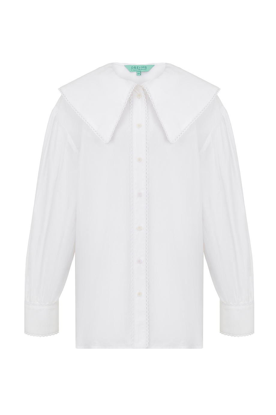 Блузка с объемным воротником Блузка с объемным воротником