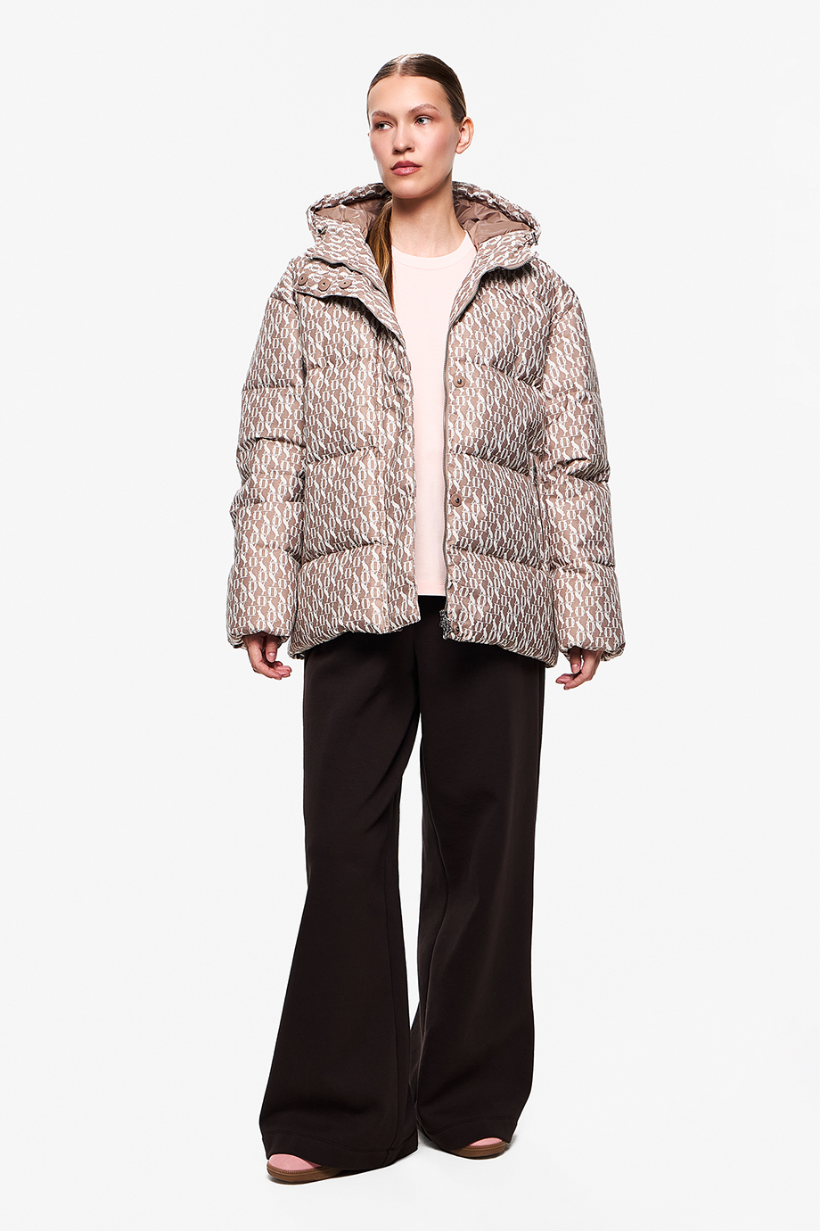 Пуховик жаккардовый Пуховик жаккардовый